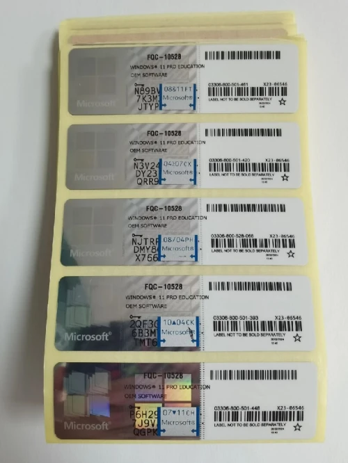 Windows 11 Pro Original Solution Fiable et Permanente en étiquette stickers