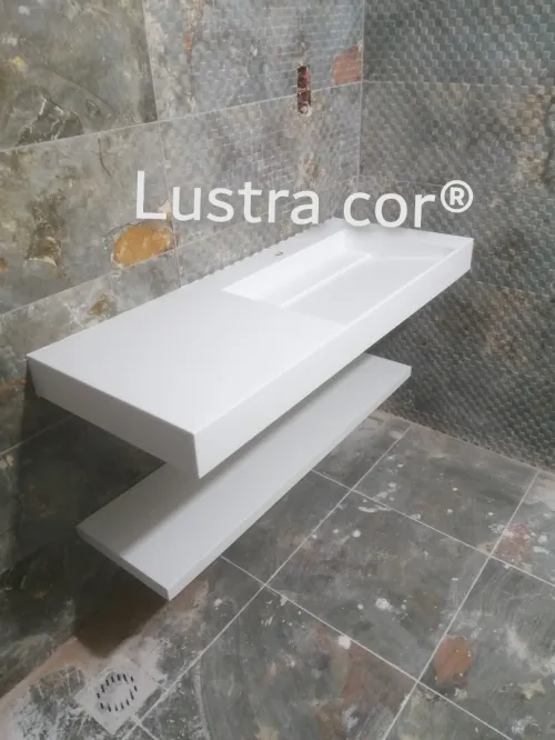Lavabo sur mesure en corian
