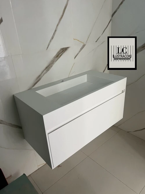 Lavabo sur mesure en corian