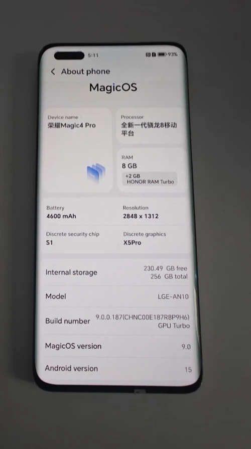 Honor Honor Magic 4 Pro 5G