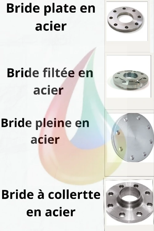 BRIDE PLATE / PLEINE / FILETÈE / À COLLERTTE EN ACIER 