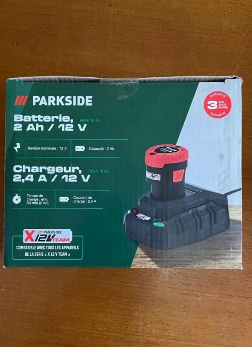 12v Perceuse-visseuse sans fil Parkside + Batterie, 2Ah/12V