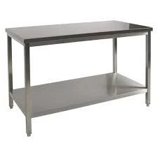 table de travail en inox 430 ; 304 ; 316 طاولة عمل من الفولاذ المقاوم للصدأ