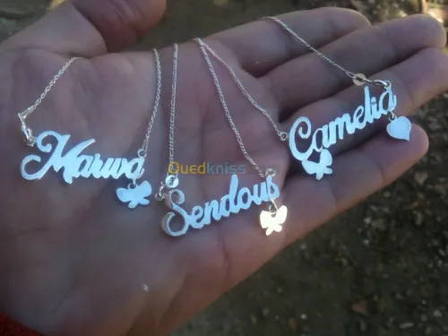 chaîne et pendentif  en argent  