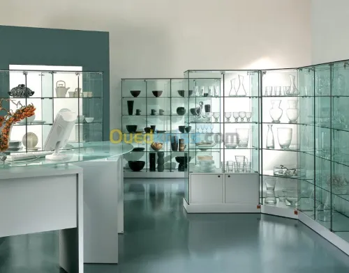 Fabrication des vitrines en verre 
