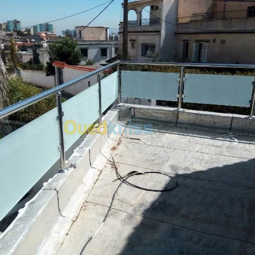 Ramps d'escallier et Gard courp Inox