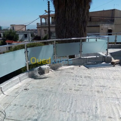 Ramps d'escallier et Gard courp Inox