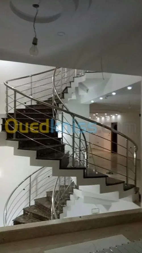 Ramps d'escallier et Gard courp Inox