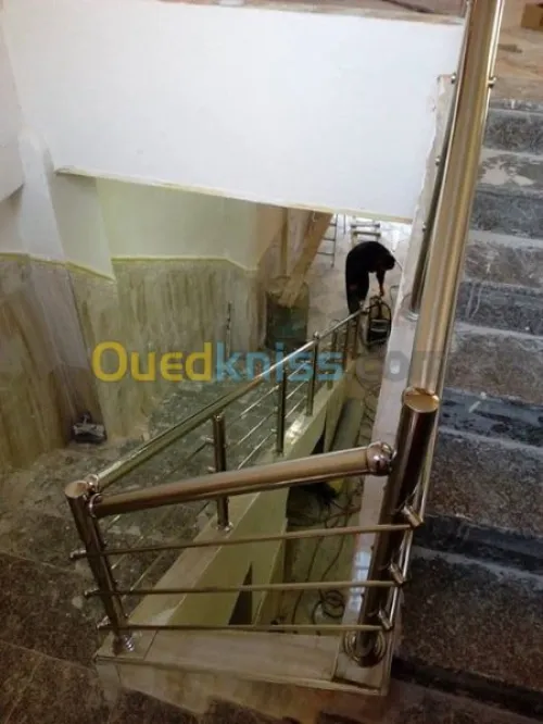 Ramps d'escallier et Gard courp Inox