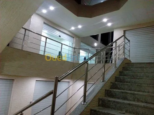 Ramps d'escallier et Gard courp Inox