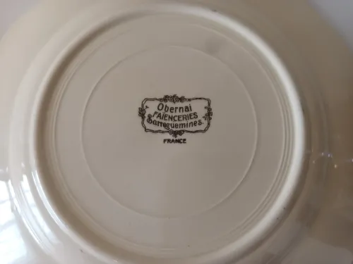 Assiettes en porcelaine vintage France
