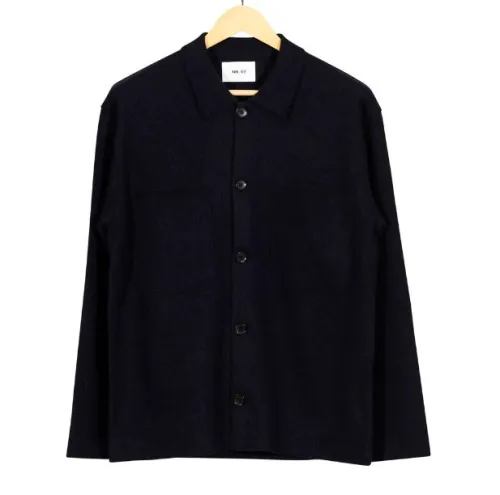 Surchemise cachemire bleu marine
