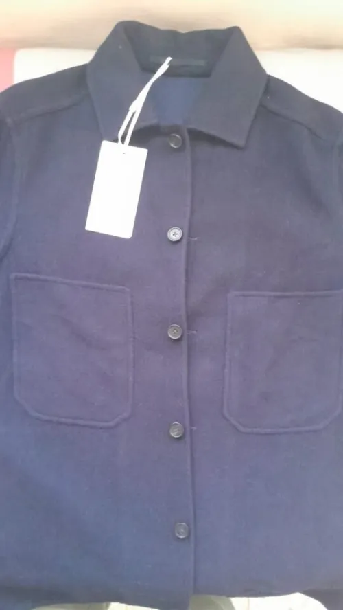 Surchemise cachemire bleu marine