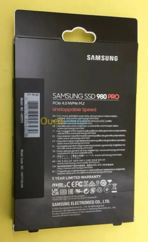 Samsung SSD 980 PRO M.2 PCIe NVMe 2 To