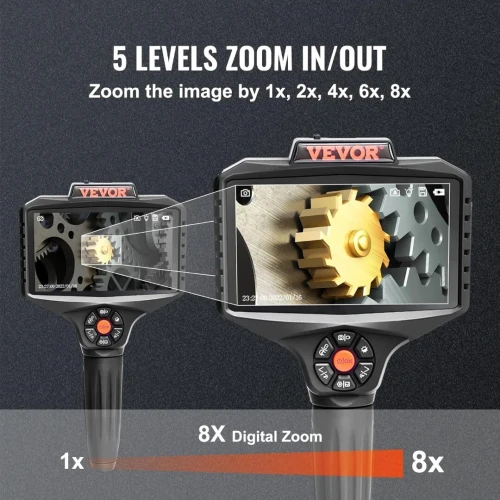 VEVOR Caméra Endoscope d'inspection industeriel à Triple Objectif FHD model SCB