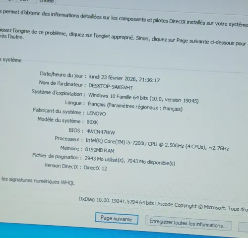 LENOO IDEAPAD 320 I5 7200U RAM 8GB SSD 256GB