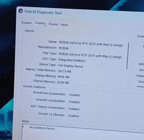 HP OMEN I5 10300H NVIDIA RTX 2070 8GB RAM 16GB SSD 512GB 15.6 144HZ
