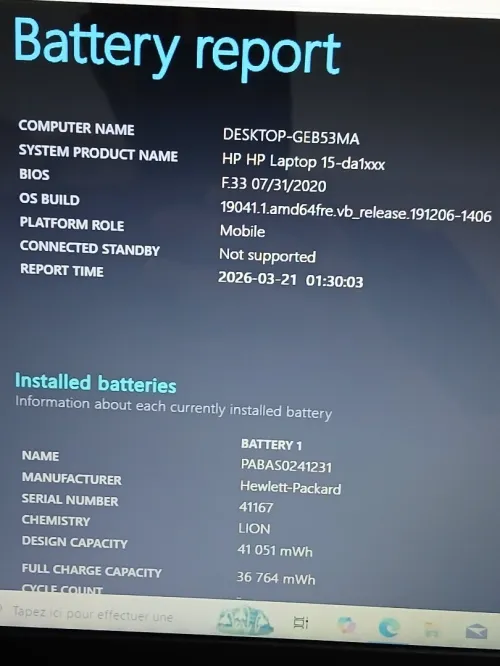 HP Laptop 15 I5 8265U RAM 8GB SSD 256GB 15.6