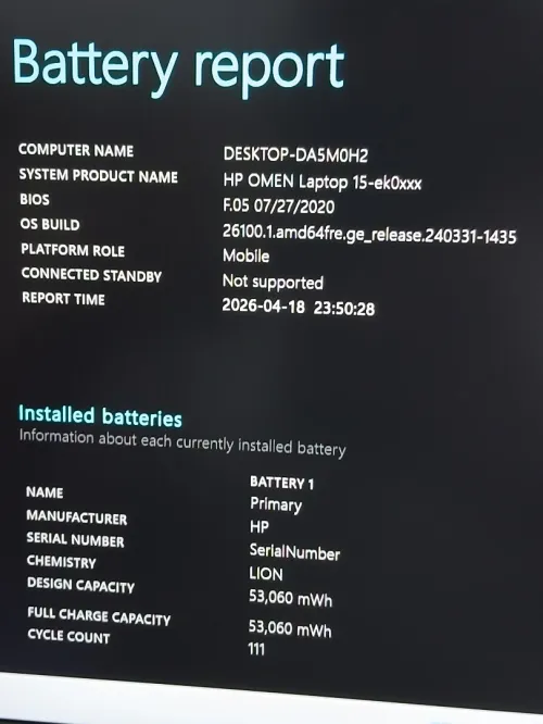 HP OMEN I5 10300H NVIDIA RTX 2060 6GB RAM 16GB SSD 512GB 15.6 144HZ