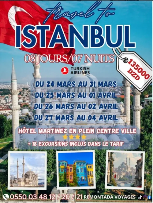 VOYAGE ISTANBUL MARS AVRIL
