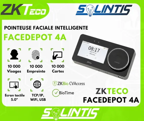 Terminal de pointage et contrôle d'accès avancé ZKTeco