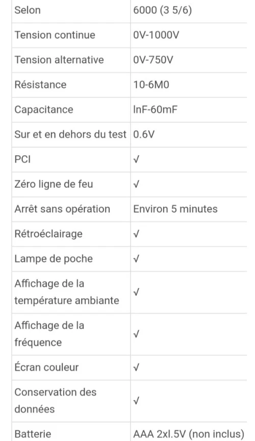Multimètre digital MT111