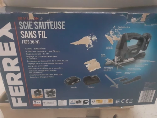 Scie Sauteuse sans fil Ferrex 20V 