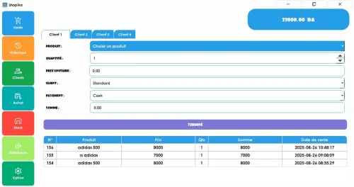 Logiciel de gestion de stock