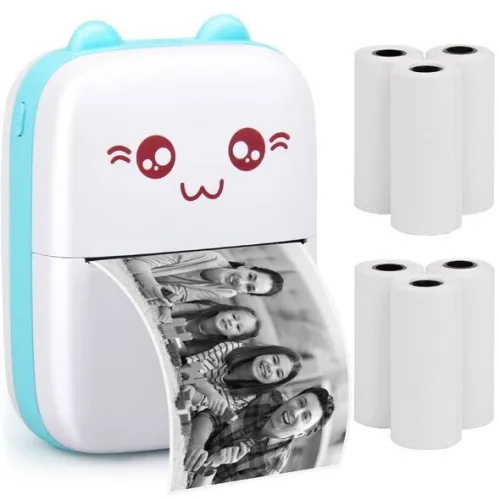طابعة حرارية صغيرة محمولة بدون حبر Mini imprimante thermique, portable sans encre