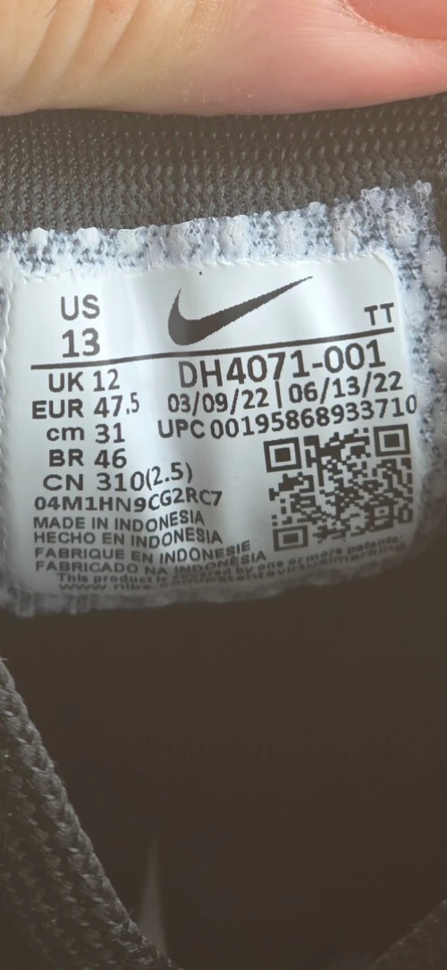 Nike Air Zoom Pegasus 39 - DH4071-001 - Original اصلية - Pointure 47.5 / 31 Centimètre