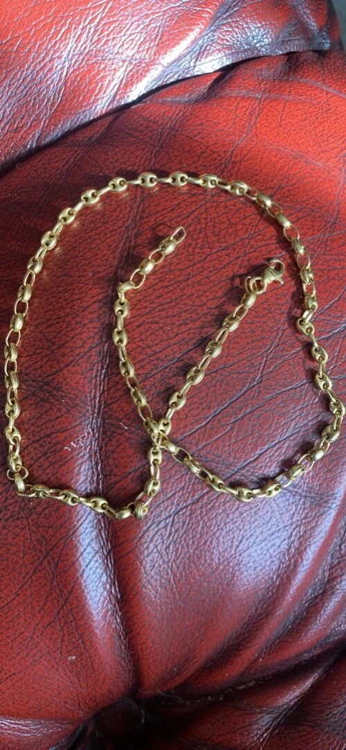 Collier grain de café , or 18 carats français
