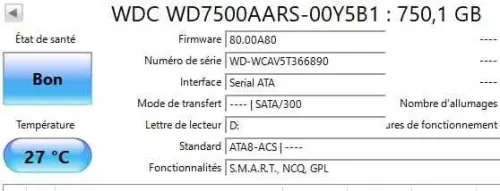 DUSC DUR 750 GB HDD