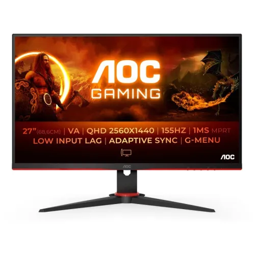 MONITEUR AOC 2K 155 HZ 27 POUCE IPS 1MS AVEC BOIT ETAT 10/10