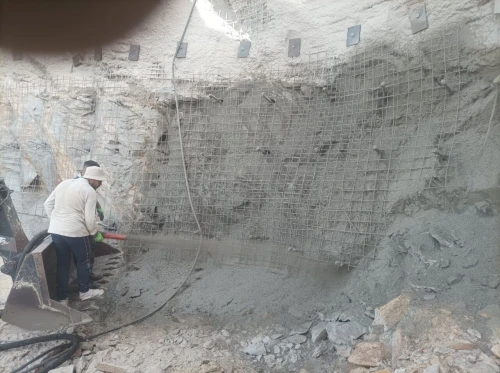 Béton projeté blindage