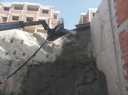 Béton projeté blindage