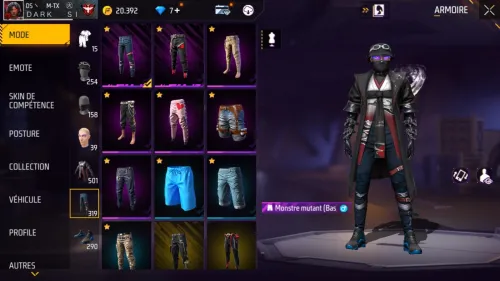 Compte free fire lvl 70 9rib 71