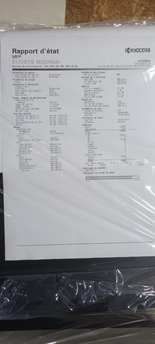 Kyocera ecosys 2040dn