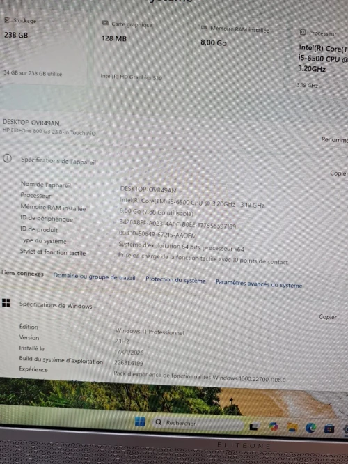 Aio asus zen 24 i5 8300H gtx 1050 4g