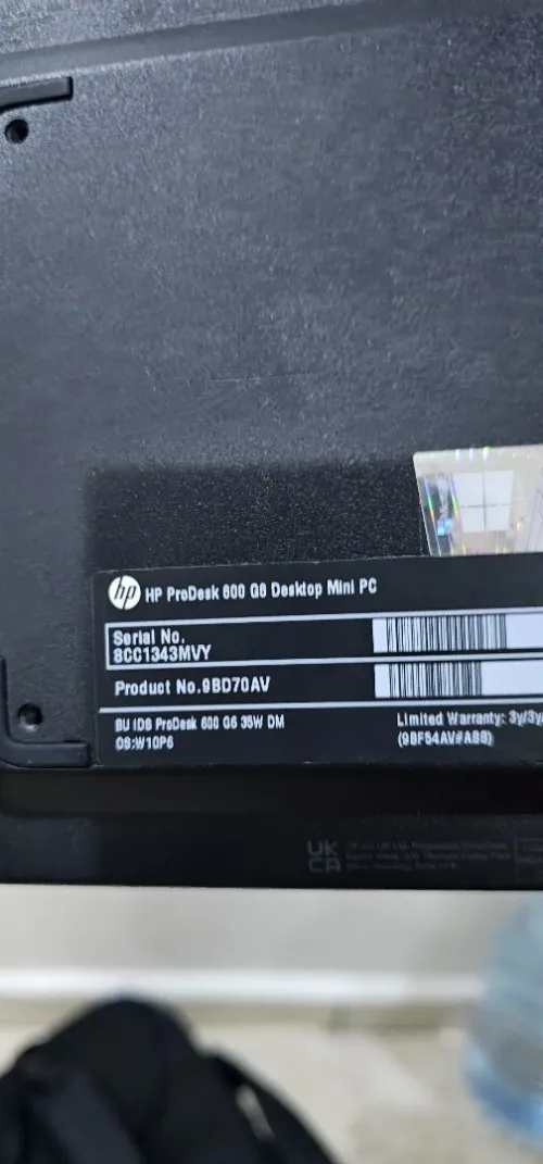 hp prodesk 600 g6 i3 10th 8g 256ssd