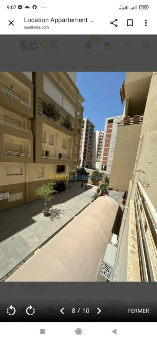 Location Appartement F5 Alger Ouled fayet