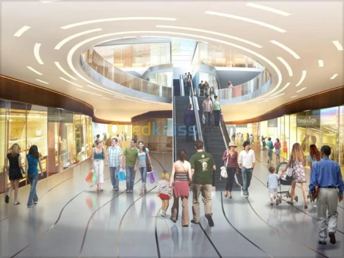 Mobilier pour centre commerciaux 