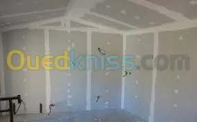 Faux plafond . Cloison .revetement mur