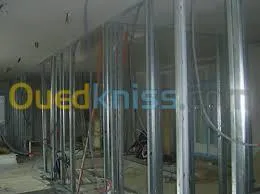 Faux plafond . Cloison .revetement mur