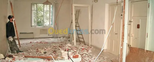 travaux de construction et démolition