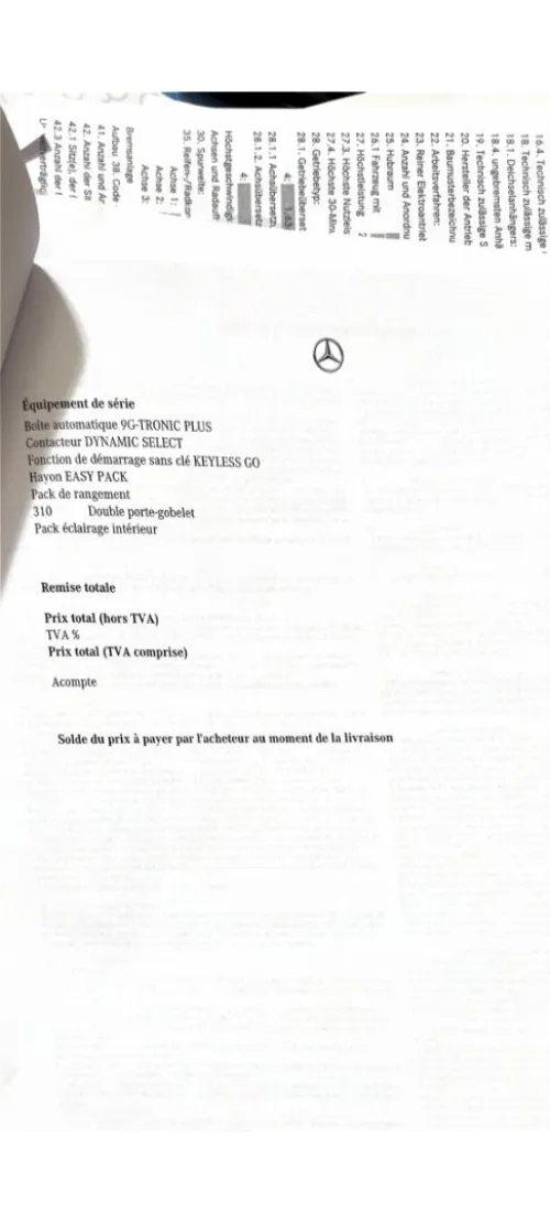 Mercedes Classe V 2024 