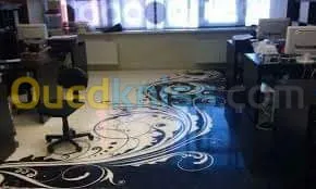 sol 3d metalique peintfloor tatouages 