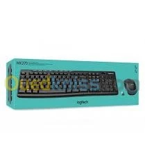 CLAVIER+SOURIS LOGITECH SANS FIL MK270