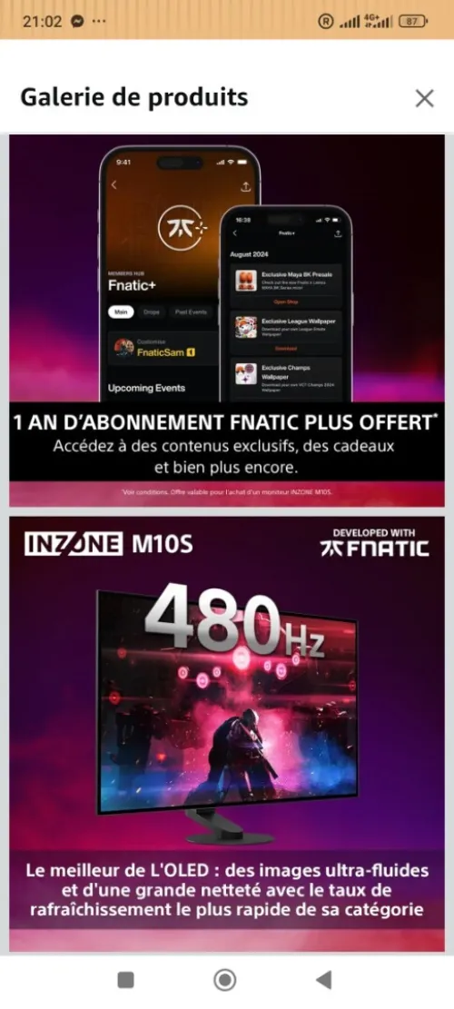 Sony Inzone M10S 27" 480 Hz QHD OLED