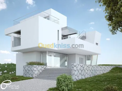 infographie d'architecture