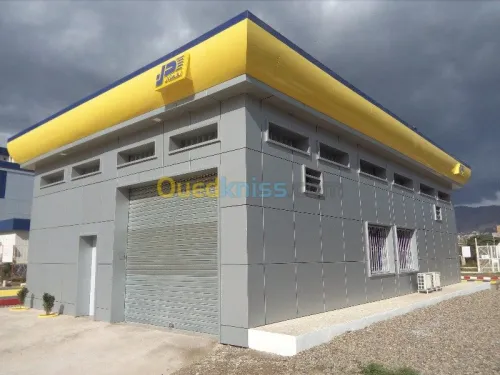  Façade en alucoband et Mur Rideaux